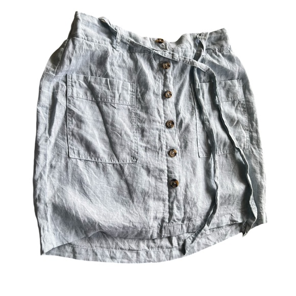 Jones New York Light Blue Linen Skirt - Picture 3 of 5